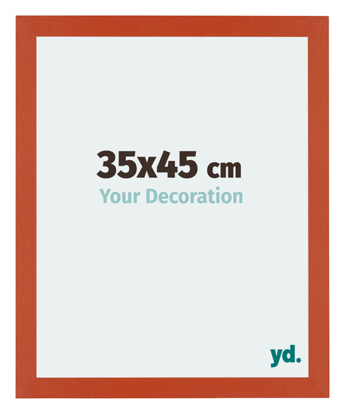 Mura MDF Bilderrahmen 35x45cm Orange Vorne Messe | Yourdecoration.at