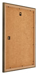 Mura MDF Bilderrahmen 36x49cm Bronze Dekor Ruckseite Schrag | Yourdecoration.at