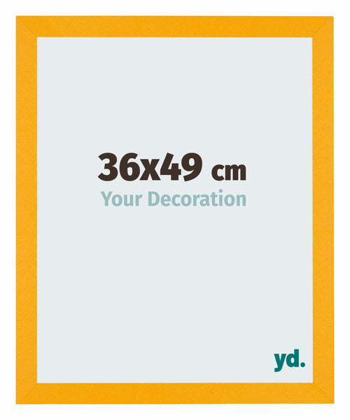 Mura MDF Bilderrahmen 36x49cm Gelb Vorne Messe | Yourdecoration.at