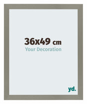 Mura MDF Bilderrahmen 36x49cm Grau Vorne Messe | Yourdecoration.at