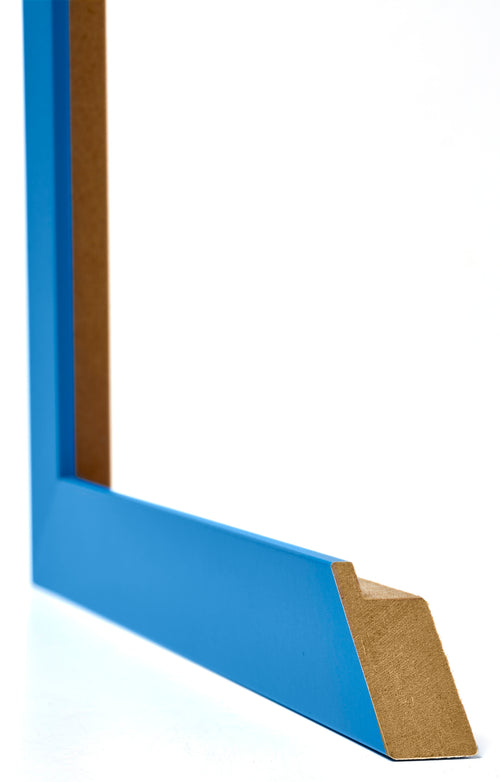 Mura MDF Bilderrahmen 36x49cm Hellblau Gewischt Detail Querschnitte | Yourdecoration.at