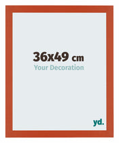 Mura MDF Bilderrahmen 36x49cm Orange Vorne Messe | Yourdecoration.at