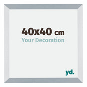 Mura MDF Bilderrahmen 40x40cm Aluminium Geburstet Vorne Messe | Yourdecoration.at