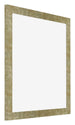 Mura MDF Bilderrahmen 40x40cm Gold Antik Vorne Schrag | Yourdecoration.at