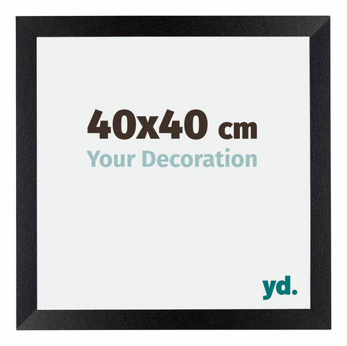 Mura MDF Bilderrahmen 40x40cm Schwarz Matt Vorne Messe | Yourdecoration.at