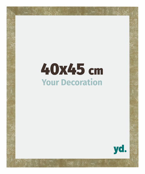 Mura MDF Bilderrahmen 40x45cm Gold Antik Vorne Messe | Yourdecoration.at