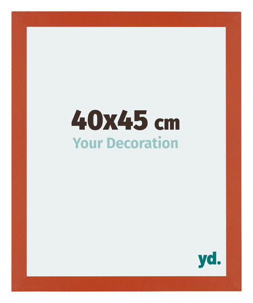 Mura MDF Bilderrahmen 40x45cm Orange Vorne Messe | Yourdecoration.at