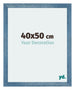 Mura MDF Bilderrahmen 40x50cm Hell Blau Geveegd Vorne Messe | Yourdecoration.at