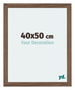 Mura MDF Bilderrahmen 40x50cm Nussbaum Dunkel Vorne Messe | Yourdecoration.at