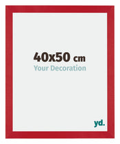 Mura MDF Bilderrahmen 40x50cm Rot Vorne Messe | Yourdecoration.at