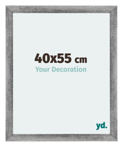 Mura MDF Bilderrahmen 40x55cm Grau Gewischt Vorne Messe | Yourdecoration.at