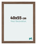 Mura MDF Bilderrahmen 40x55cm Nussbaum Dunkel Vorne Messe | Yourdecoration.at