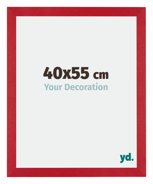 Mura MDF Bilderrahmen 40x55cm Rot Vorne Messe | Yourdecoration.at