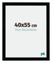 Mura MDF Bilderrahmen 40x55cm Schwarz Hochglanz Vorne Messe | Yourdecoration.at