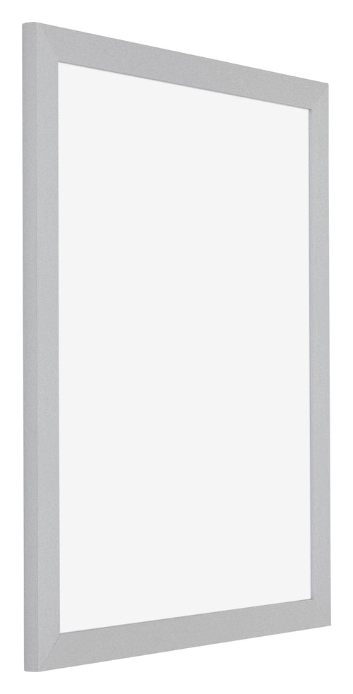 Mura MDF Bilderrahmen 40x55cm Silber Matt Vorne Schrag | Yourdecoration.at