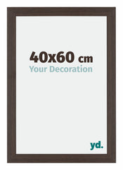 Mura MDF Bilderrahmen 40x60cm Eiche Dunkel Vorne Messe | Yourdecoration.at