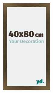 Mura MDF Bilderrahmen 40x80cm Bronze Dekor Vorne Messe | Yourdecoration.at