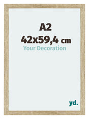 Mura MDF Bilderrahmen 42x59 4cm A2 Sonoma Eiche Vorne Messe | Yourdecoration.at