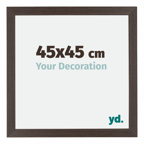 Mura MDF Bilderrahmen 45x45cm Eiche Dunkel Vorne Messe | Yourdecoration.at