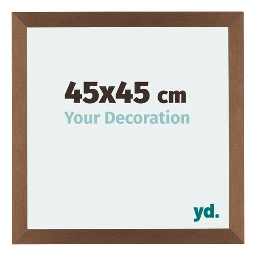 Mura MDF Bilderrahmen 45x45cm Kupfer Dekor Vorne Messe | Yourdecoration.at