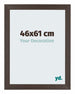 Mura MDF Bilderrahmen 46x61cm Eiche Dunkel Vorne Messe | Yourdecoration.at