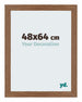 Mura MDF Bilderrahmen 48x64cm Eiche Rustikal Vorne Messe | Yourdecoration.at