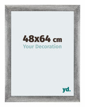 Mura MDF Bilderrahmen 48x64cm Grau Gewischt Vorne Messe | Yourdecoration.at