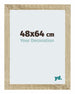 Mura MDF Bilderrahmen 48x64cm Sonoma Eiche Vorne Messe | Yourdecoration.at