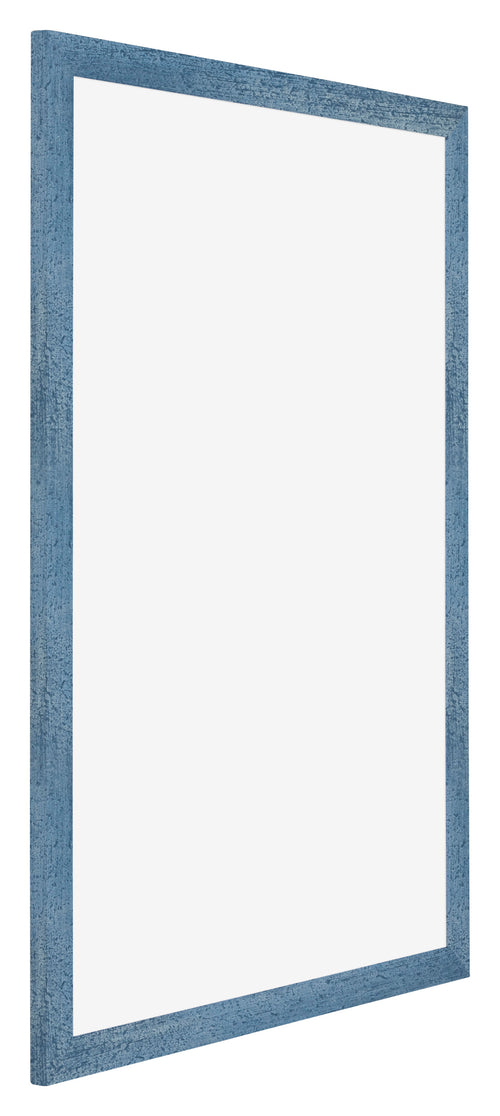 Mura MDF Bilderrahmen 48x67cm Hellblau Gewischt Vorne Schrag | Yourdecoration.at