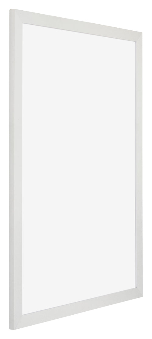 Mura MDF Bilderrahmen 48x67cm Weiss Matt Vorne Schrag | Yourdecoration.at