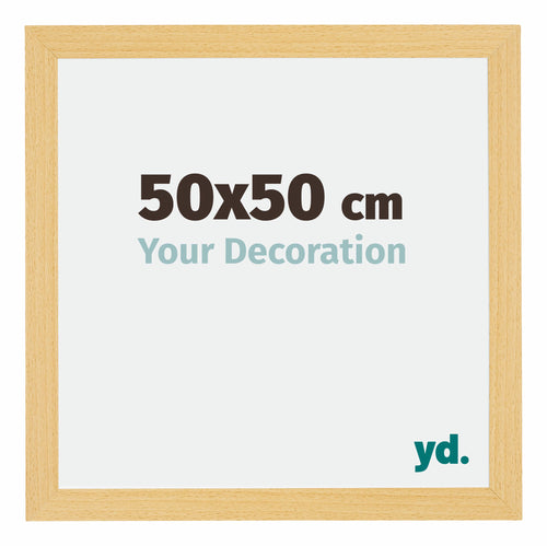 Mura MDF Bilderrahmen 50x50cm Buche Dekor Vorne Messe | Yourdecoration.at