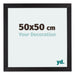 Mura MDF Bilderrahmen 50x50cm Schwarz Gemasert Vorne Messe | Yourdecoration.at