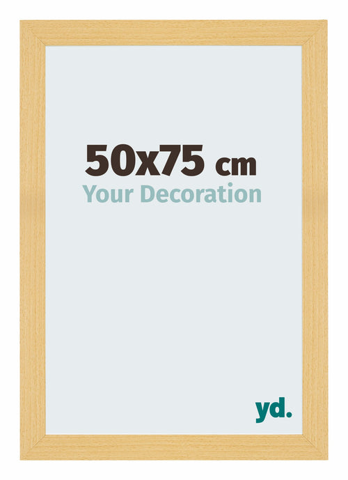 Mura MDF Bilderrahmen 50x75cm Buche Dekor Vorne Messe | Yourdecoration.at