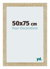 Mura MDF Bilderrahmen 50x75cm Sonoma Eiche Vorne Messe | Yourdecoration.at