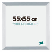 Mura MDF Bilderrahmen 55x55cm Aluminium Geburstet Vorne Messe | Yourdecoration.at