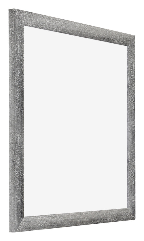 Mura MDF Bilderrahmen 55x55cm Grau Gewischt Vorne Schrag | Yourdecoration.at