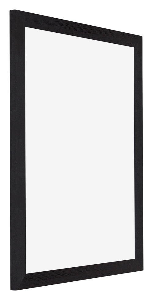 Mura MDF Bilderrahmen 56x71cm Schwarz Gemasert Vorne Schrag | Yourdecoration.at