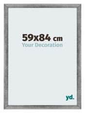 Mura MDF Bilderrahmen 59x84cm Grau Gewischt Vorne Messe | Yourdecoration.at