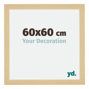 Mura MDF Bilderrahmen 60x60cm Ahorn Dekor Vorne Messe | Yourdecoration.at