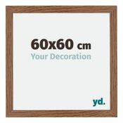 Mura MDF Bilderrahmen 60x60cm Eiken Rustiek Vorne Messe | Yourdecoration.at