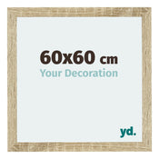 Mura MDF Bilderrahmen 60x60cm Sonoma Eiche Vorne Messe | Yourdecoration.at