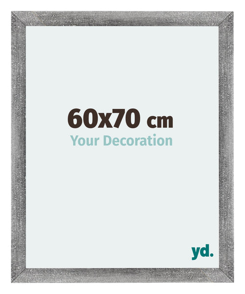 Mura MDF Bilderrahmen 60x70cm Grau Gewischt Vorne Messe | Yourdecoration.at