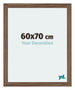 Mura MDF Bilderrahmen 60x70cm Nussbaum Dunkel Vorne Messe | Yourdecoration.at