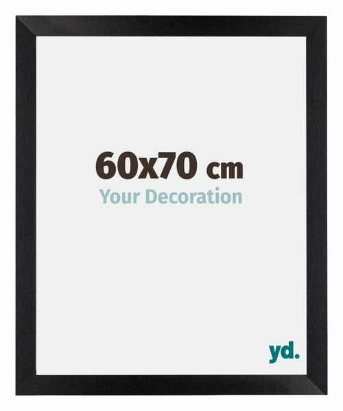 Mura MDF Bilderrahmen 60x70cm Schwarz Matt Vorne Messe | Yourdecoration.at