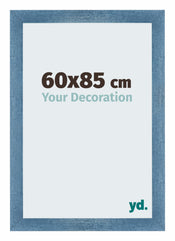 Mura MDF Bilderrahmen 60x85cm Hell Blau Geveegd Vorne Messe | Yourdecoration.at