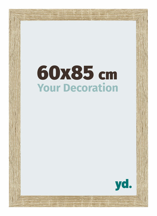 Mura MDF Bilderrahmen 60x85cm Sonoma Eiche Vorne Messe | Yourdecoration.at