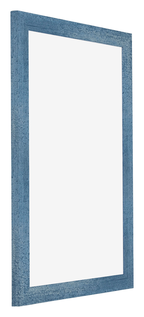 Mura MDF Bilderrahmen 60x90cm Hell Blau Geveegd Vorne Schrag | Yourdecoration.at