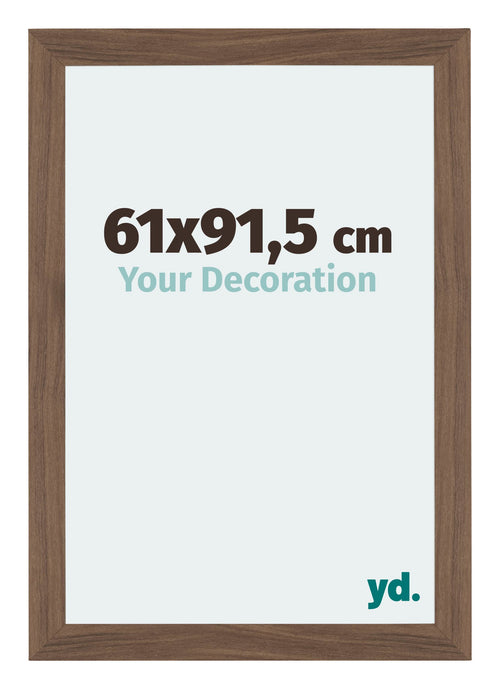 Mura MDF Bilderrahmen 61x91 5cm Nussbaum Dunkel Vorne Messe | Yourdecoration.at