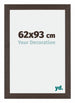 Mura MDF Bilderrahmen 62x93cm Eiche Dunkel Vorne Messe | Yourdecoration.at