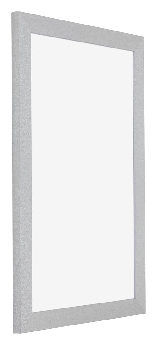 Mura MDF Bilderrahmen 62x93cm Silber Matt Vorne Schrag | Yourdecoration.at